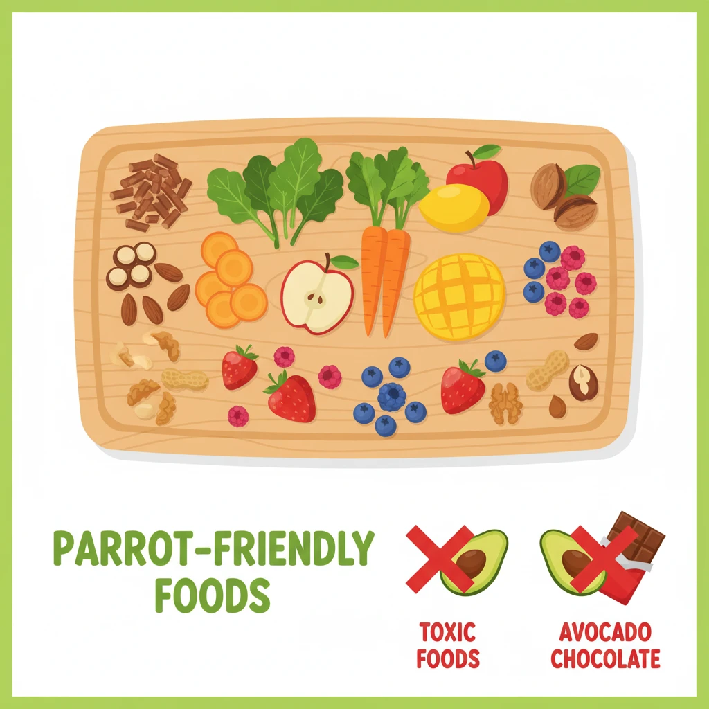 Healthy parrot diet 