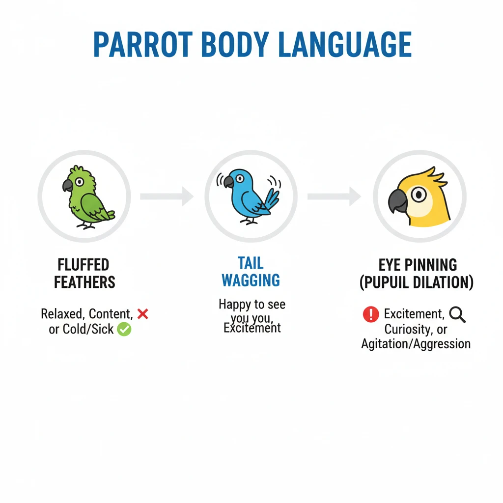 parrot body language cues