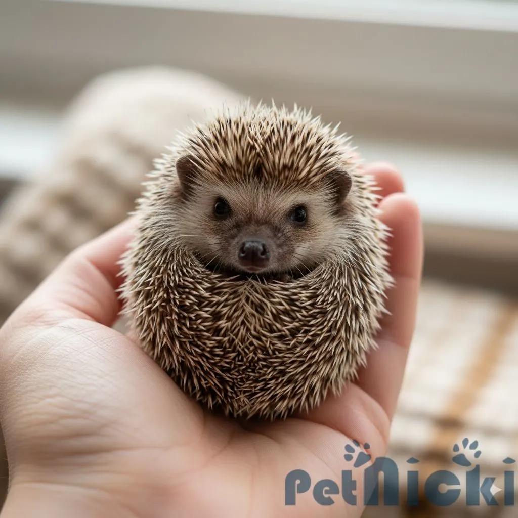 Cute pet hedgehog