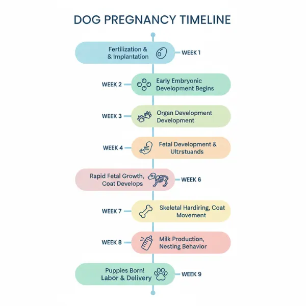 Dog pregnancy week by week stages