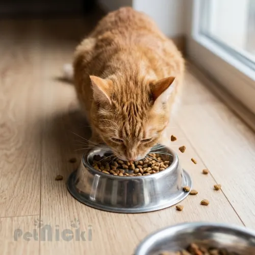 cat eating too fast from bowl