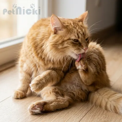 long haired cat grooming causing hairballs